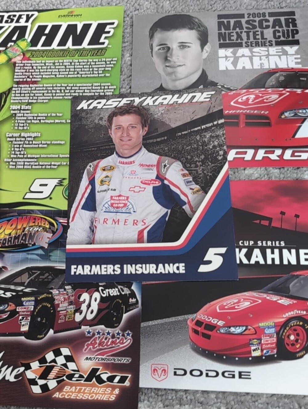Kasey Kahne Red Racing Poster Art prints Collection
